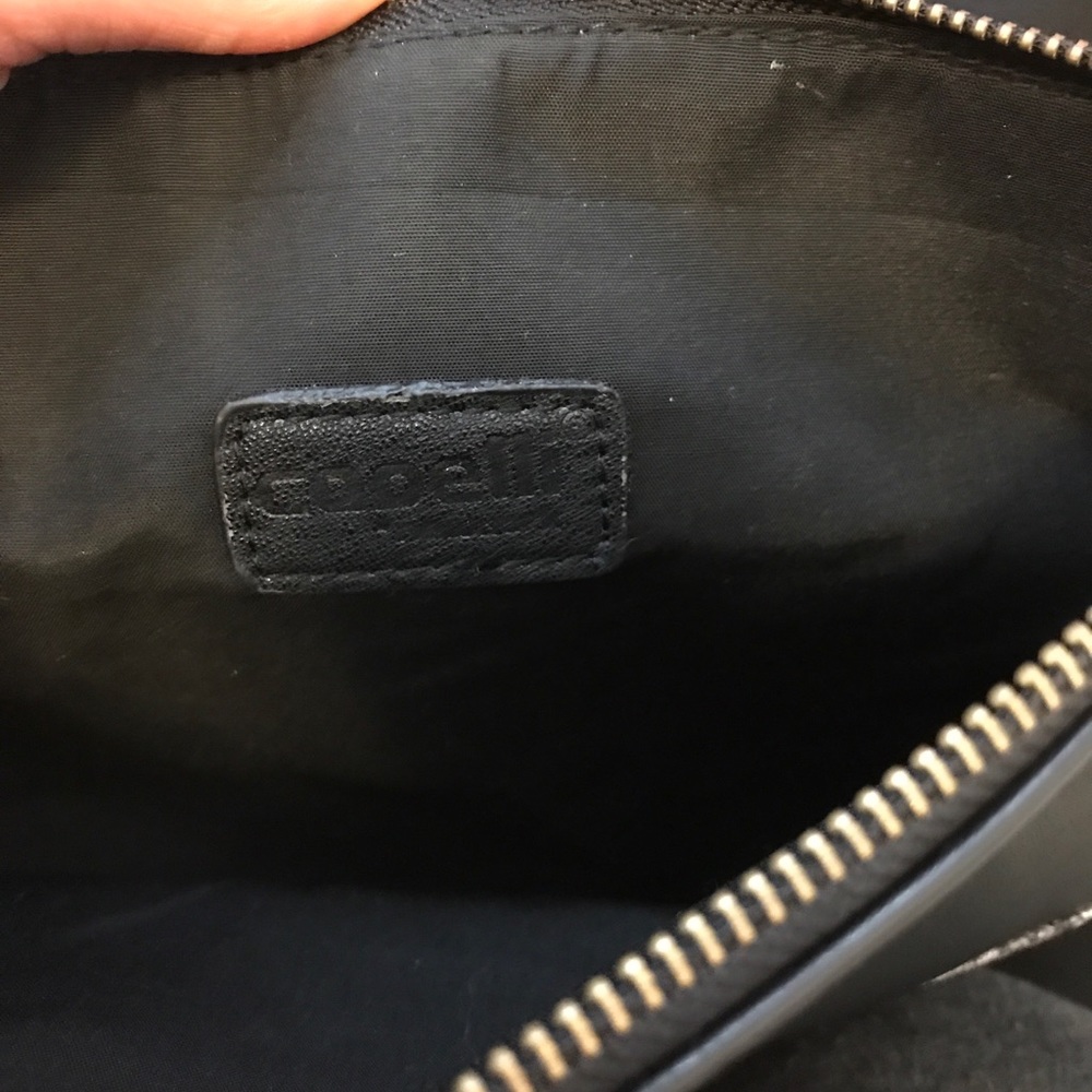 *NWT👛 Clutch Bag* Black Vegan Leather/ Snakeskin - Picture 4 of 8