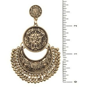 Brass Statement Earrings