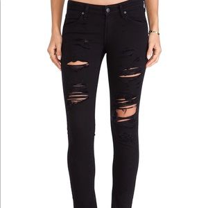A Gold E Black "Chloe" Distressed Jeans