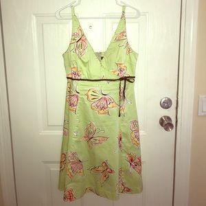Island Republic Sundress summer linen V-neck sz 10