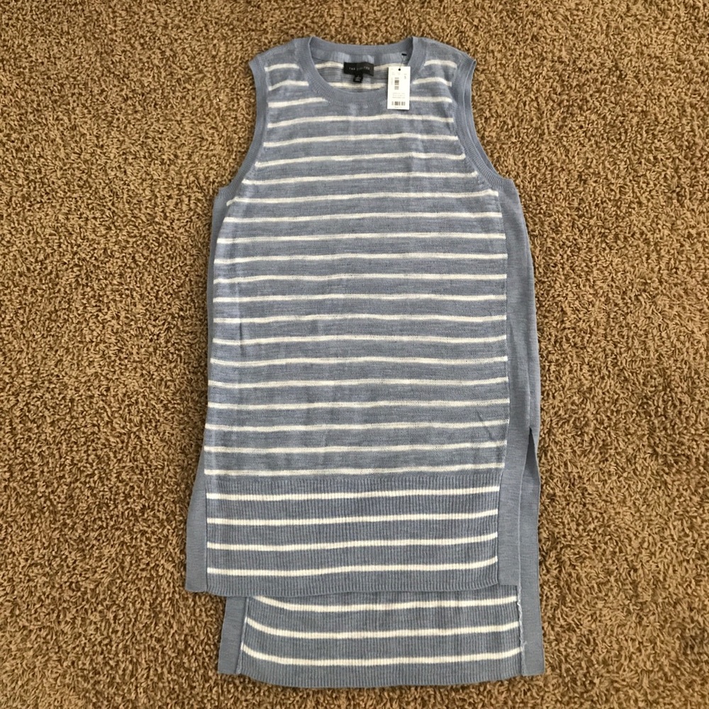 No sleeve tunic sweater