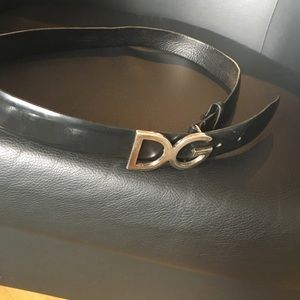 100% Authentic Dolce & Gabbana black leather belt