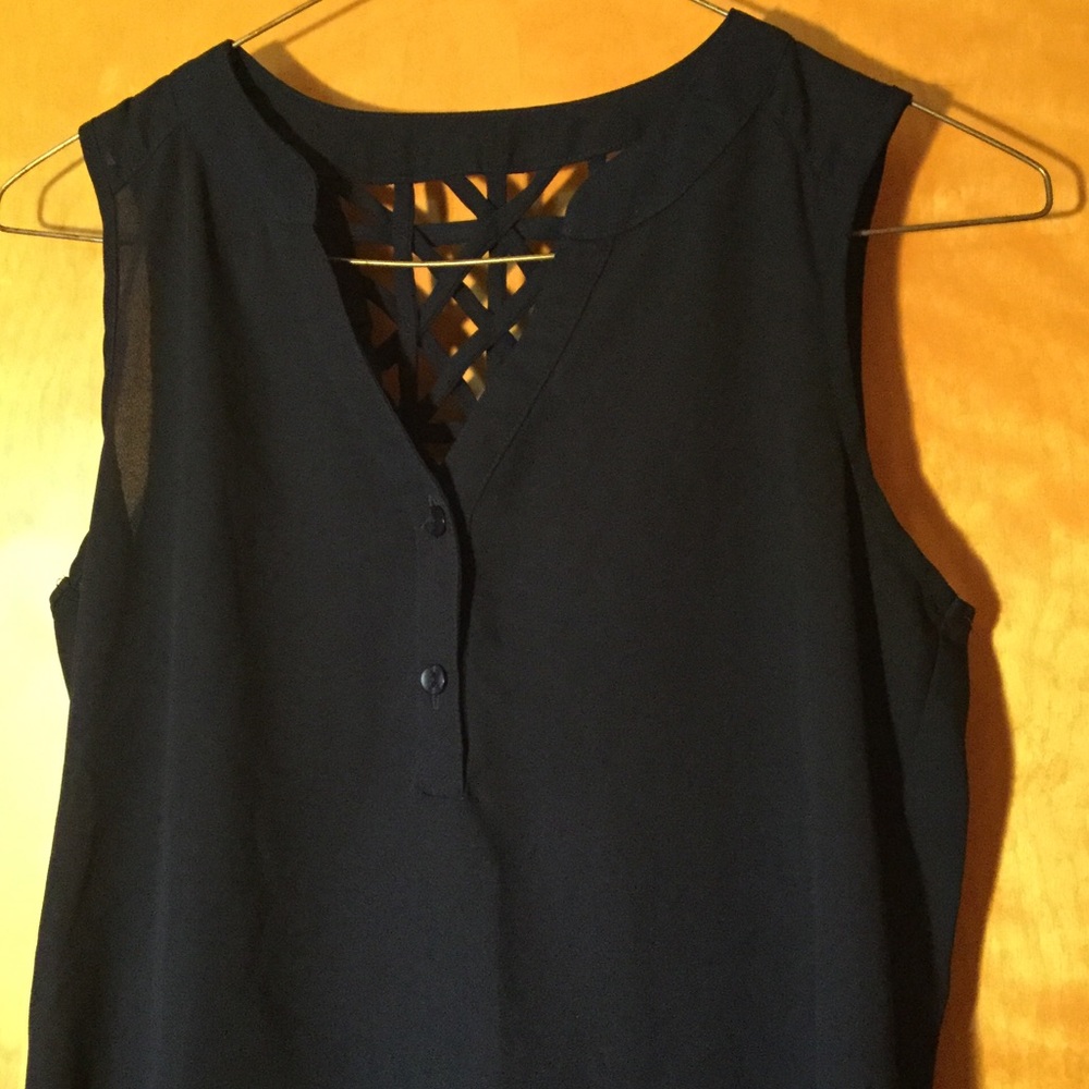Navy blouse