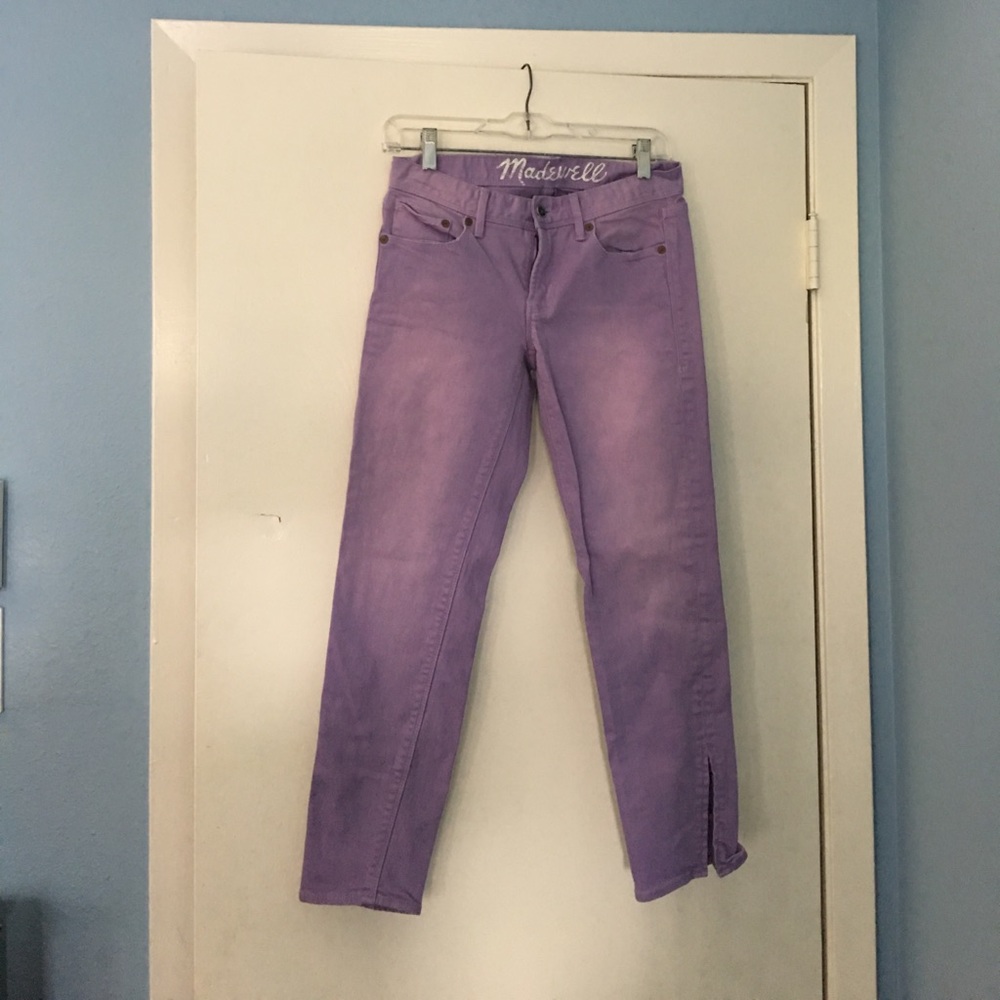 Madewell purple Capri jeans