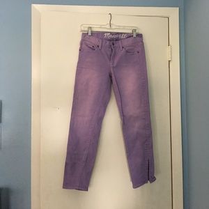 Madewell purple Capri jeans