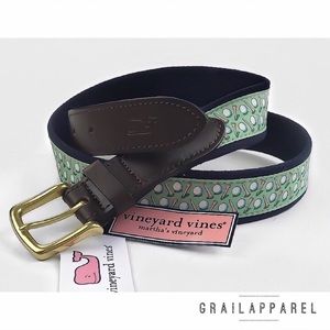 NWT Vineyard Vines Golf Canvas Club Belt Sz 36