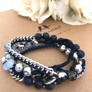 Bead + Chain Multi Wrap Bracelet