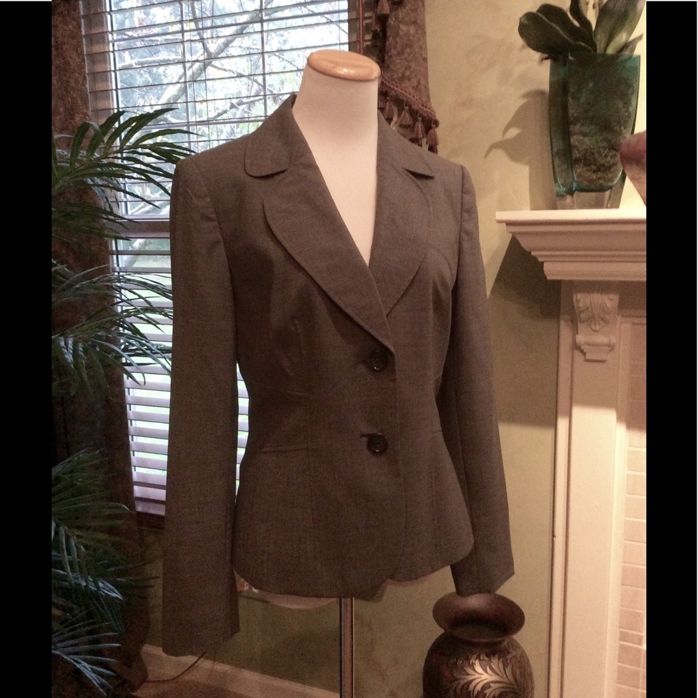 Ann Taylor Charcoal 2 Button Blazer