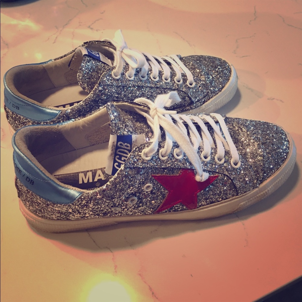 Golden Goose May Glitter Sneakers