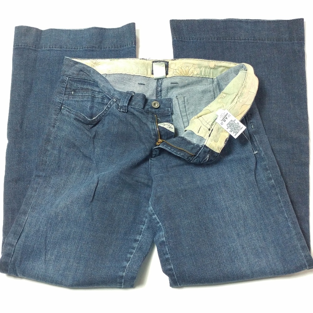 LUCKY BRAND sz 10 jeans wide leg FLARE low rise