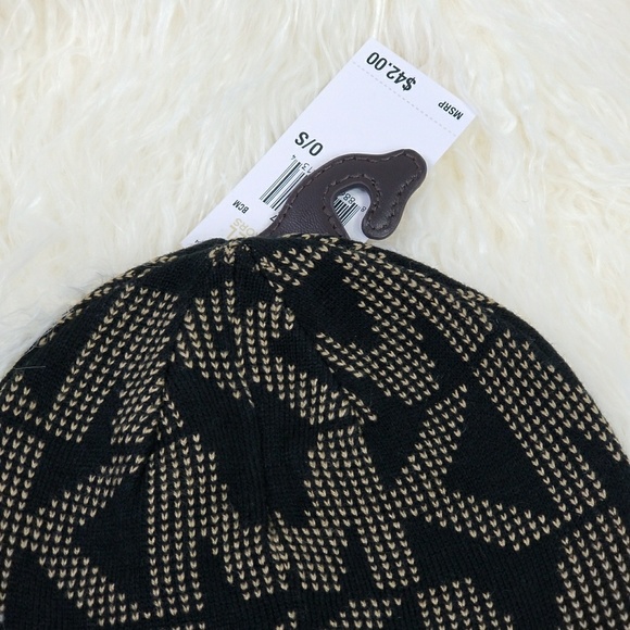 MICHAEL KORS BEANIE/ HAT BLACK-TAN - Picture 3 of 4