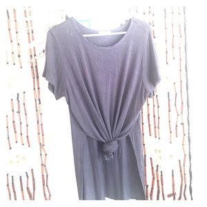 🌪Gray Front-Tie T-Shirt🌪