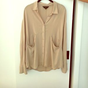 Super soft khaki blouse