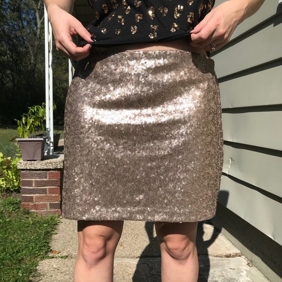 sequin skirt gap