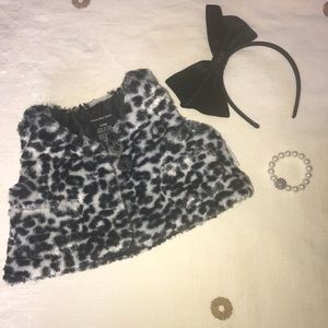 Faux fur vest