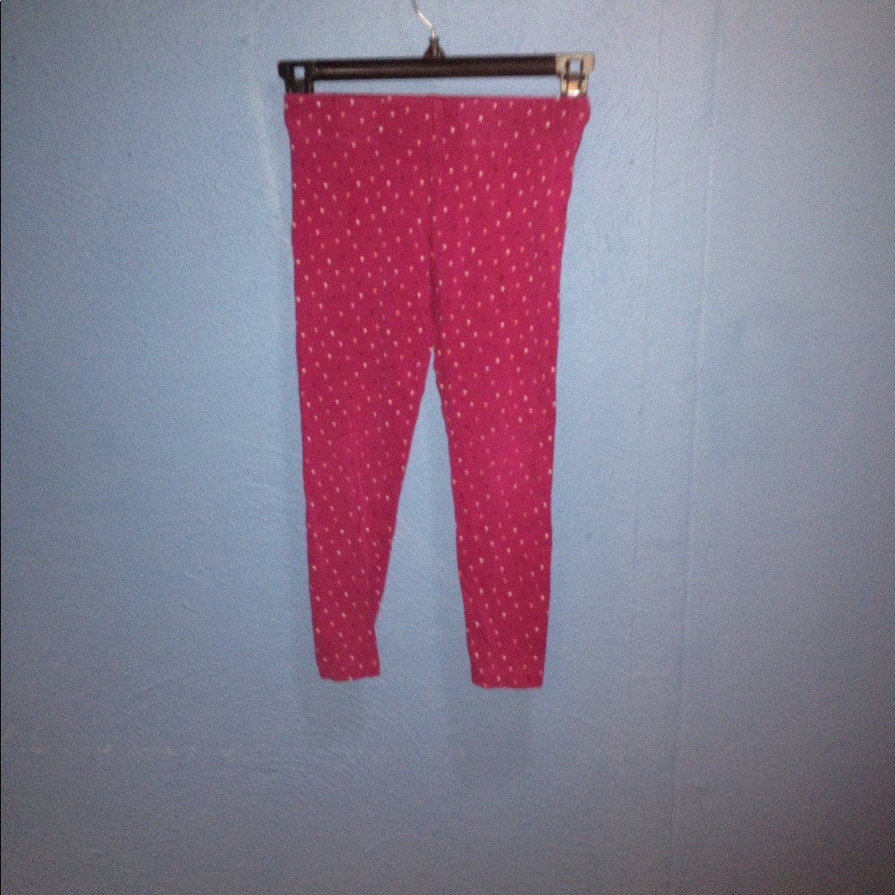 Lands End Polka Dot Leggings