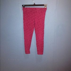 Lands End Polka Dot Leggings