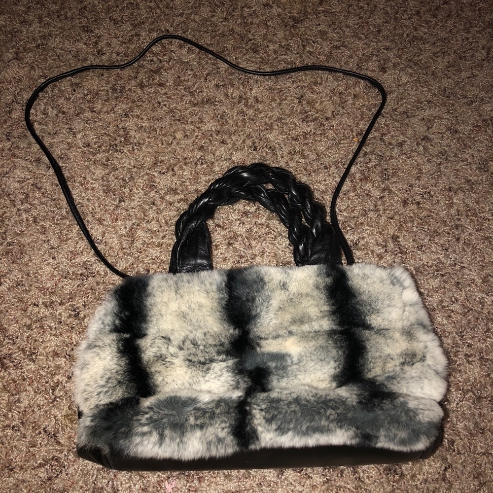 Paola Faux Fur Handbag