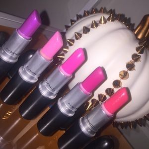 MAC lipsticks 5 piece Authentic