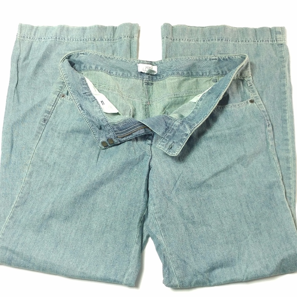 ANN TAYLOR LOFT sz 8 jeans FLARE soft cotton