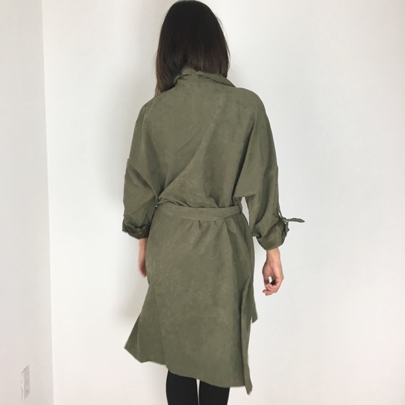 Azalea suede long duster with ring cinch - Picture 5 of 6