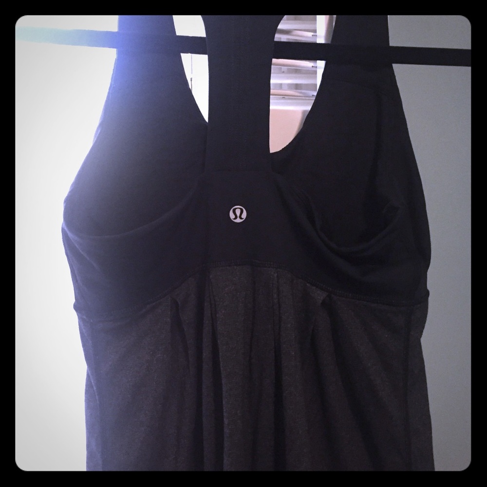 Lululemon Grey and Black Tank