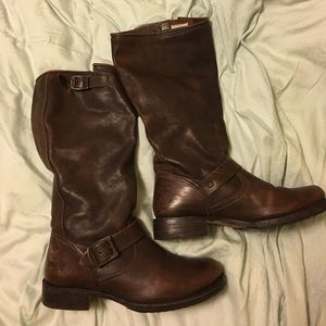 Veronica slouch dark brown boots