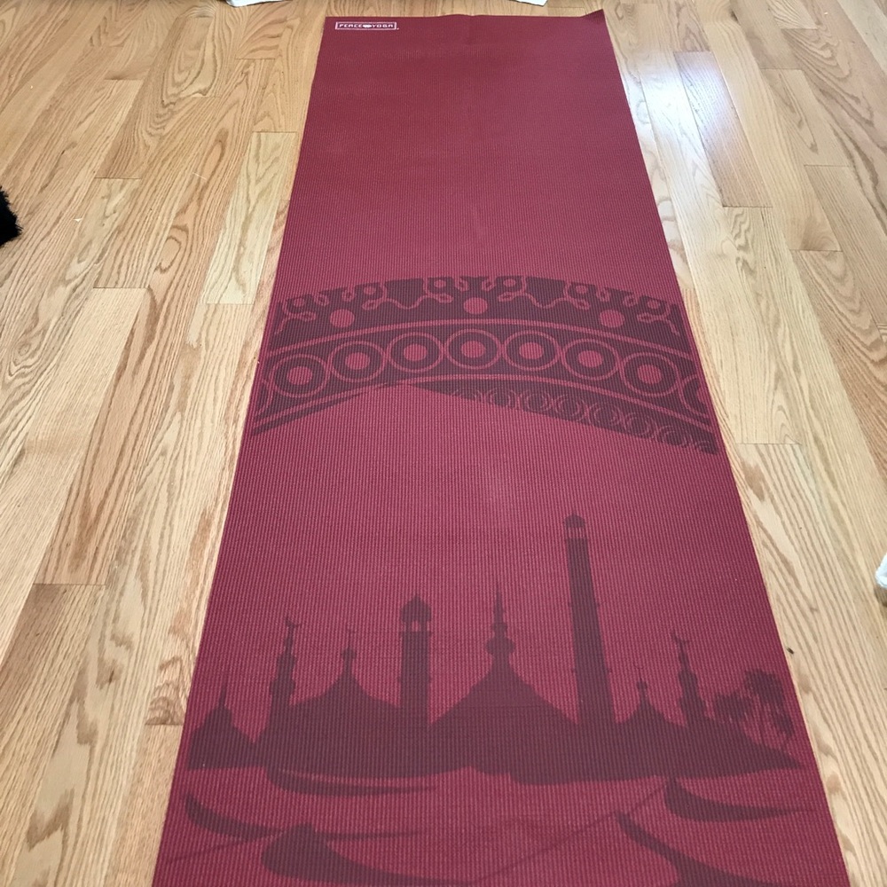 Red yoga mat