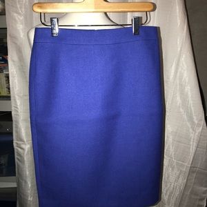 j. crew royal blue wool pencil skirt | nwt