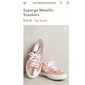 EUC Rose gold Superga sneakers, 37.5