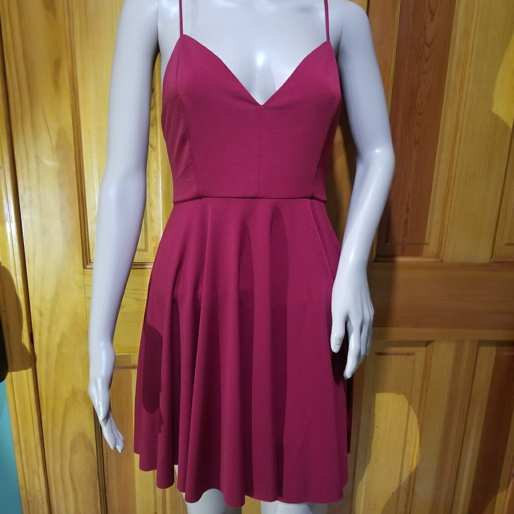 kimchi blue Fashion spagetti strap backless skater