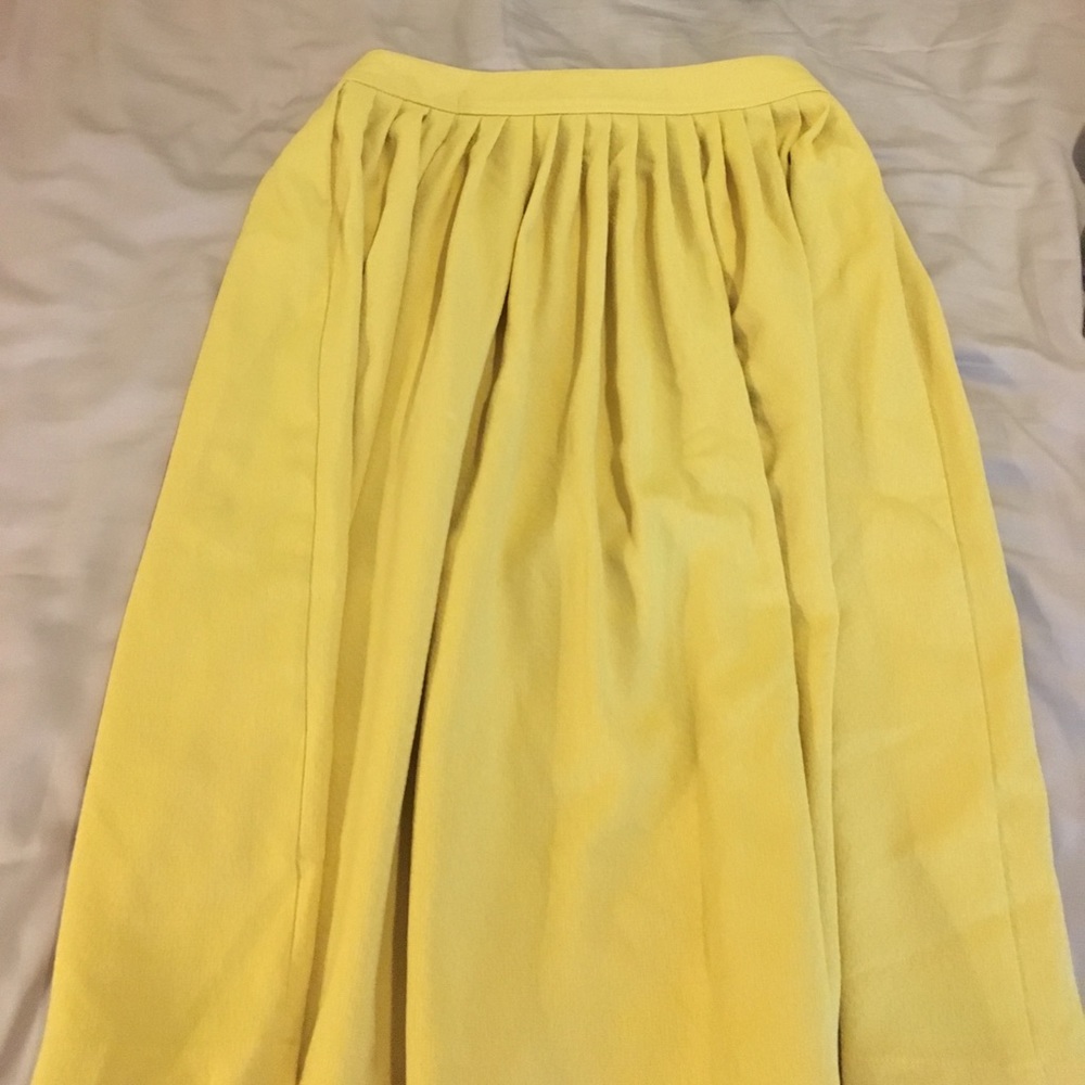 Yellow Asos Midi Skirt