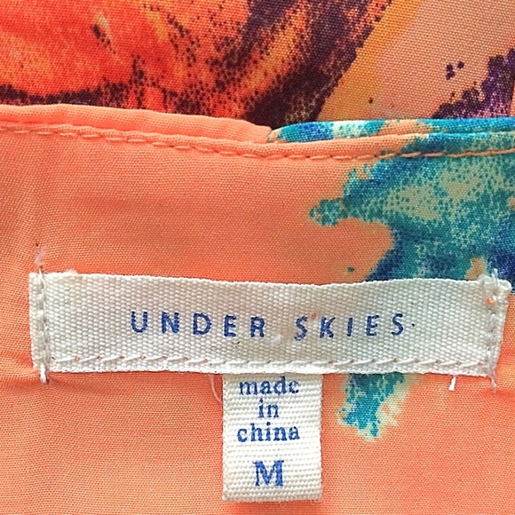 Under Skies Floral Print Jacket Size Medium - Picture 4 of 6