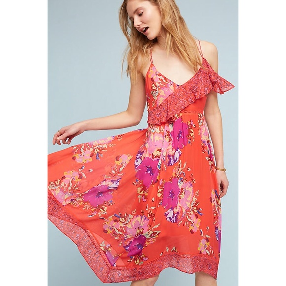 Anthropologie Dresses & Skirts - Maeve Grecia Ruffle Dress