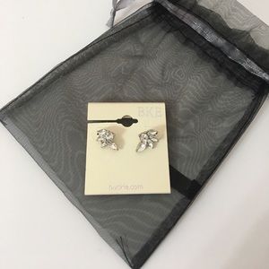 Buckle rhinestone earrings