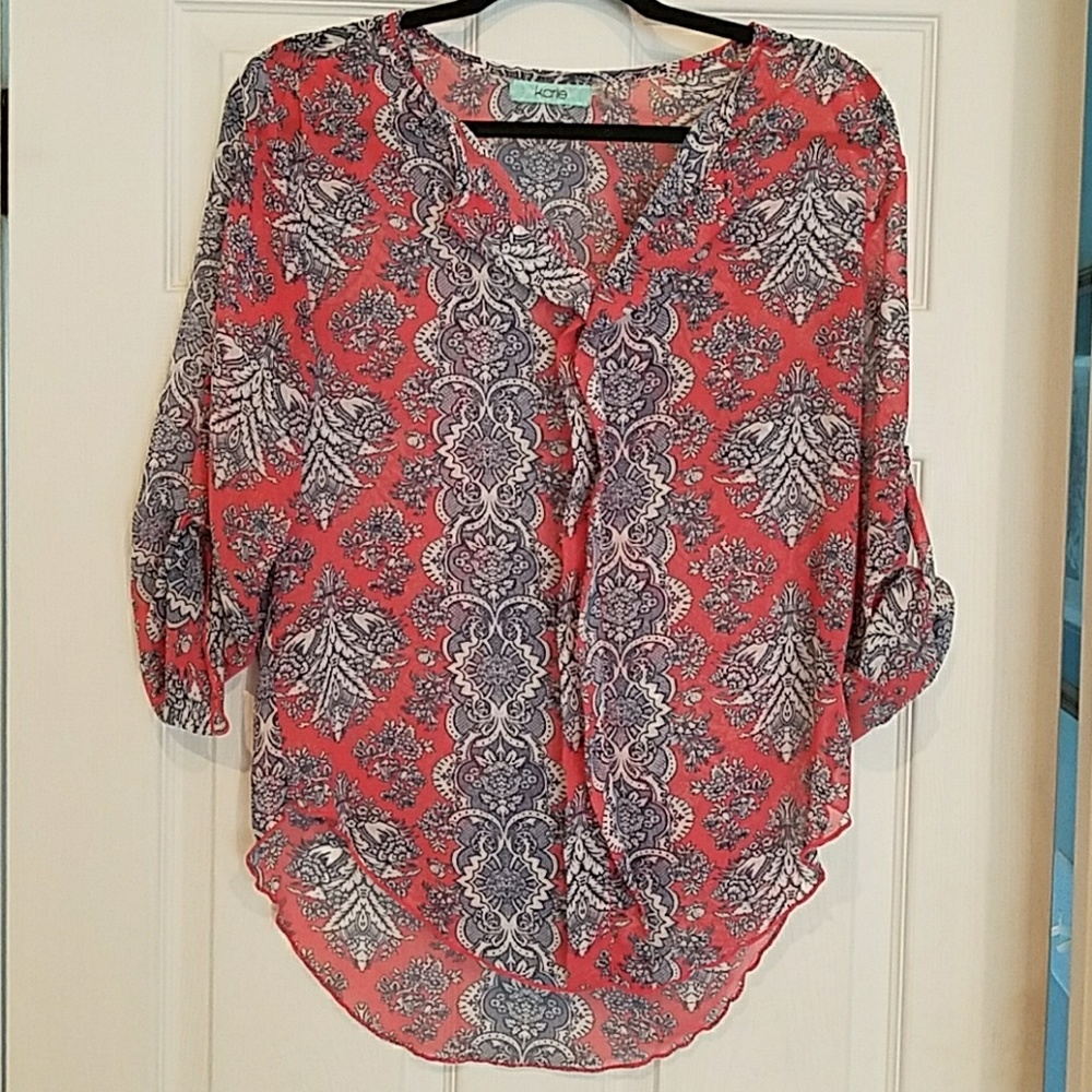 Karlie pullover sheer tunic