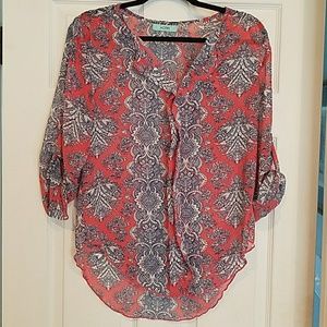 Karlie pullover sheer tunic