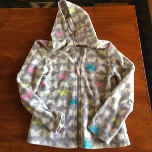 Girl's fleece zipper sweater