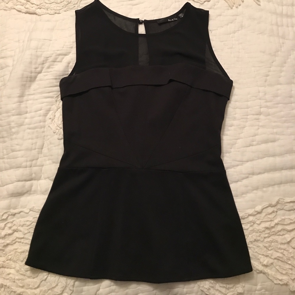 Ro & De Peplum Tank