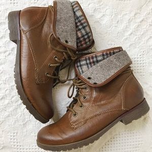 Nine West Plaid Booties