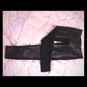 Athleta "leather" leggings, size M