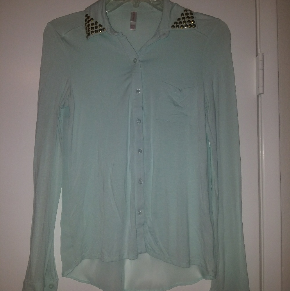 Teal blouse