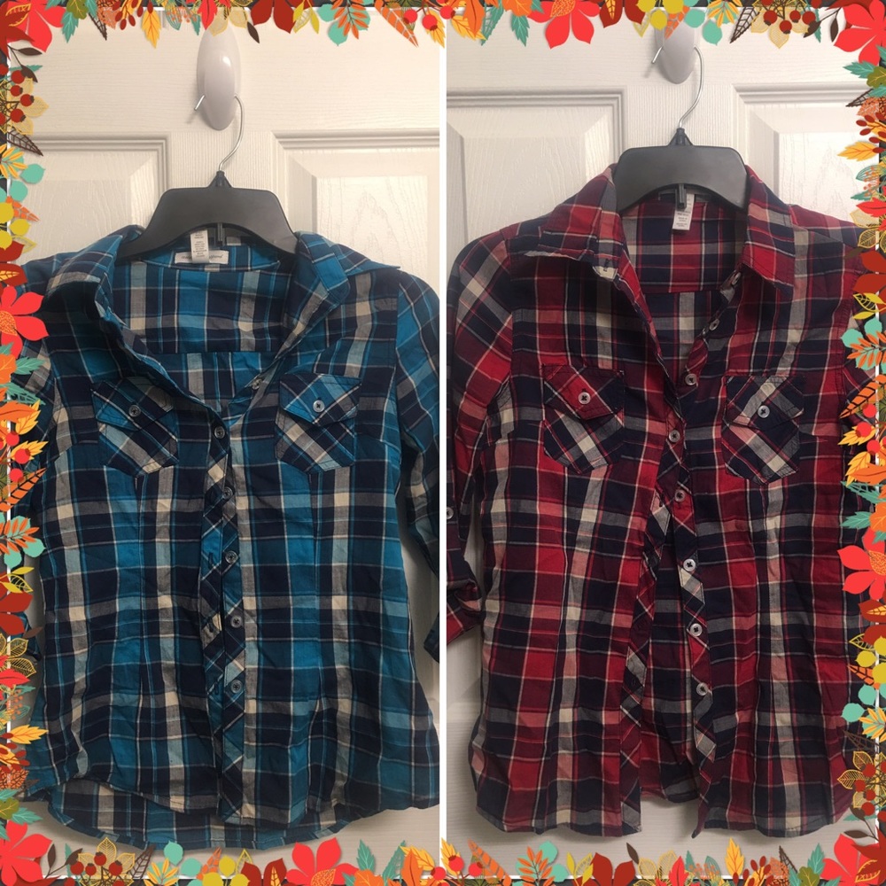 Plaid button up bundle! 🍁🍂