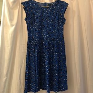 Blue Patterned Dress