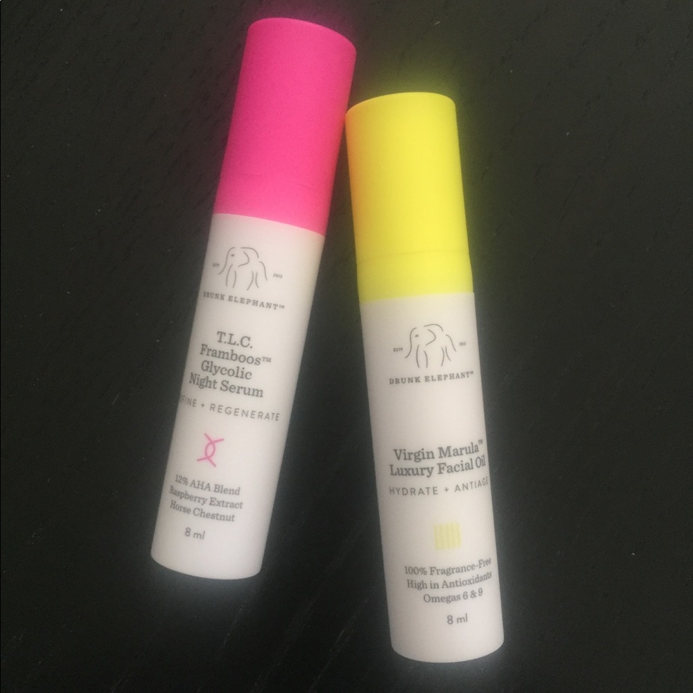 Drunk Elephant T.L.C and Marula Oil Duo
