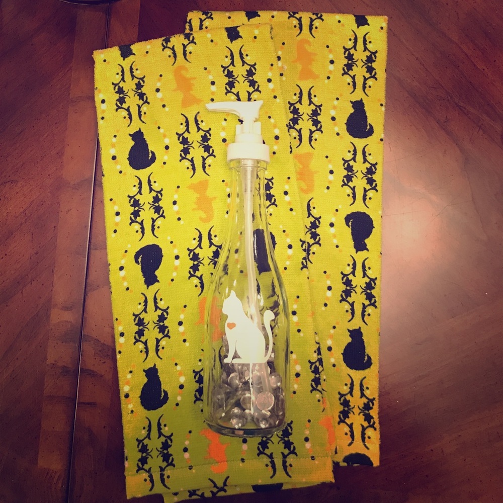 Halloween Tea Towel and Soap Dispenser Kit