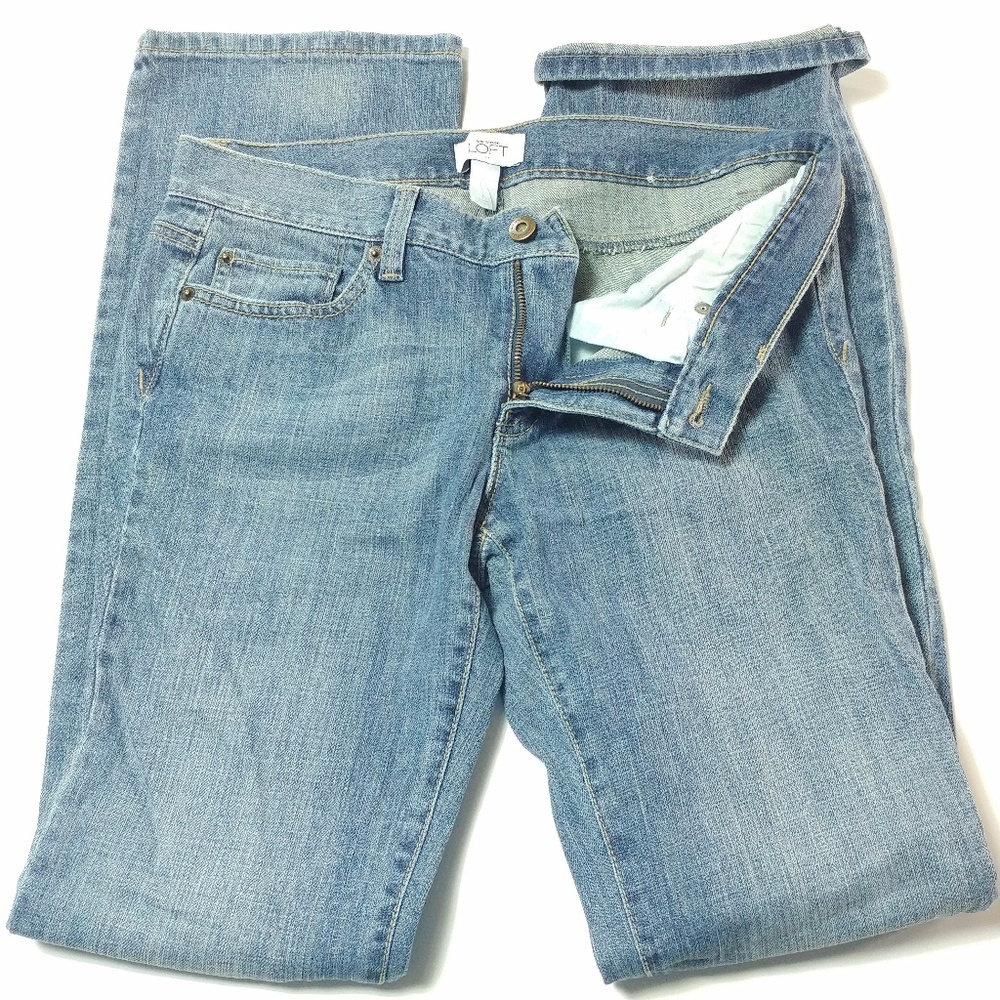ANN TAYLOR LOFT sz 6 jeans BOOTCUT low rise