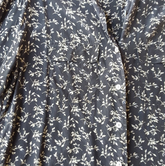 SOLD Vintage silk tunic button down - Picture 3 of 3