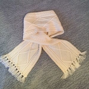 Irish Hand-knit 100% Merino Wool Scarf