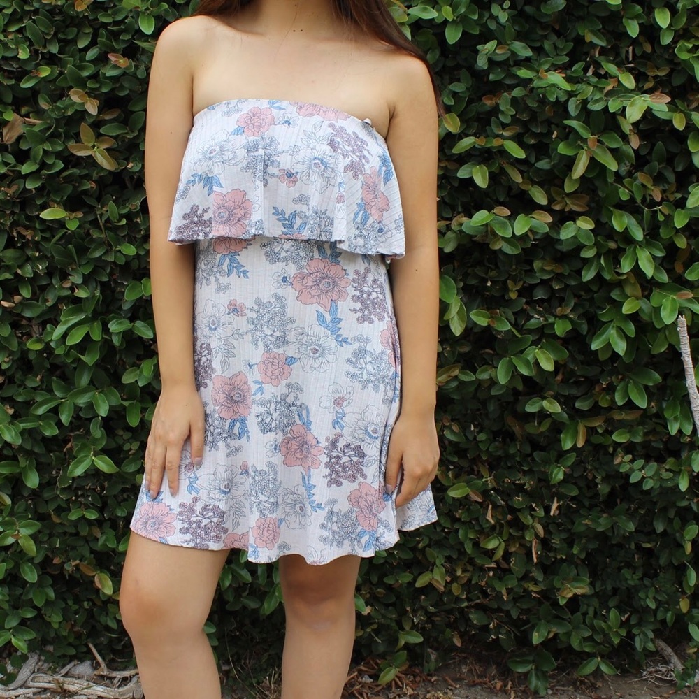 NWT ONE CLOTHING STRAPLESS LAYERED DRESS